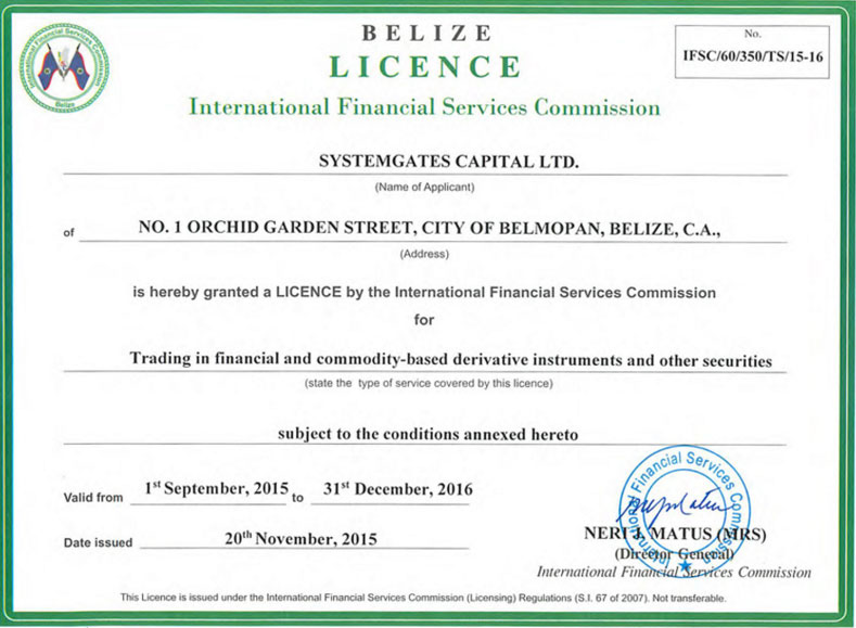 Forex trading license