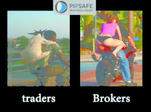 diffrence between broker and trader