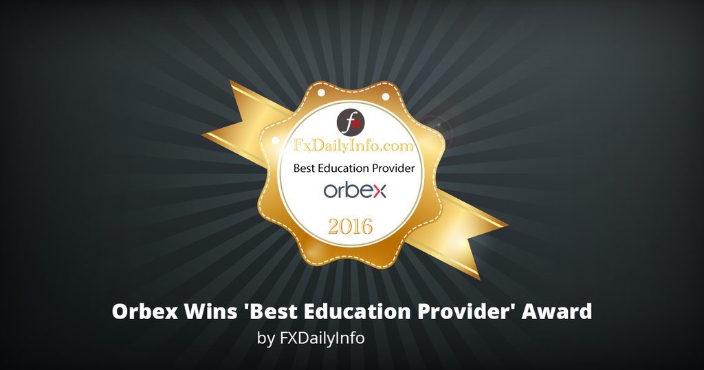 ORBEX WINS THE ‘BEST EDUCATION PROVIDER 2016’ AWARD
